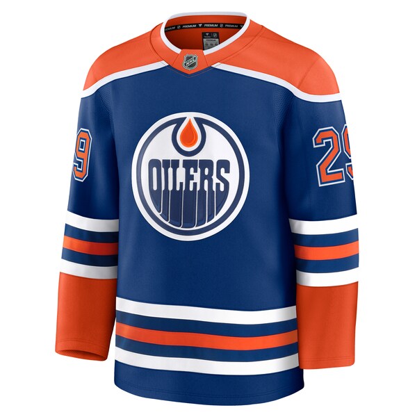 Leon Draisaitl Edmonton Oilers Home Premium Jersey - Royal - Image 2