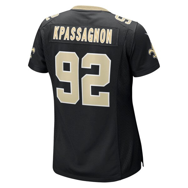 Tanoh Kpassagnon New Orleans Saints Nike Women's Game Player Jersey - Black - Image 3