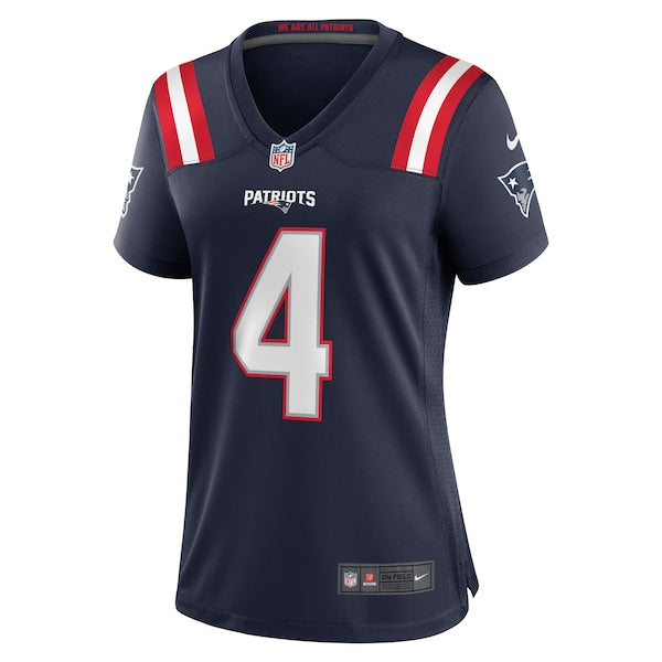 Bailey Zappe New England Patriots Nike Women's Game Player Jersey - Navy/Red/White - Image 3