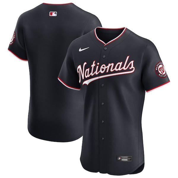Washington Nationals Nike Alternate Vapor Premier Elite Patch Jersey - Navy - Image 4