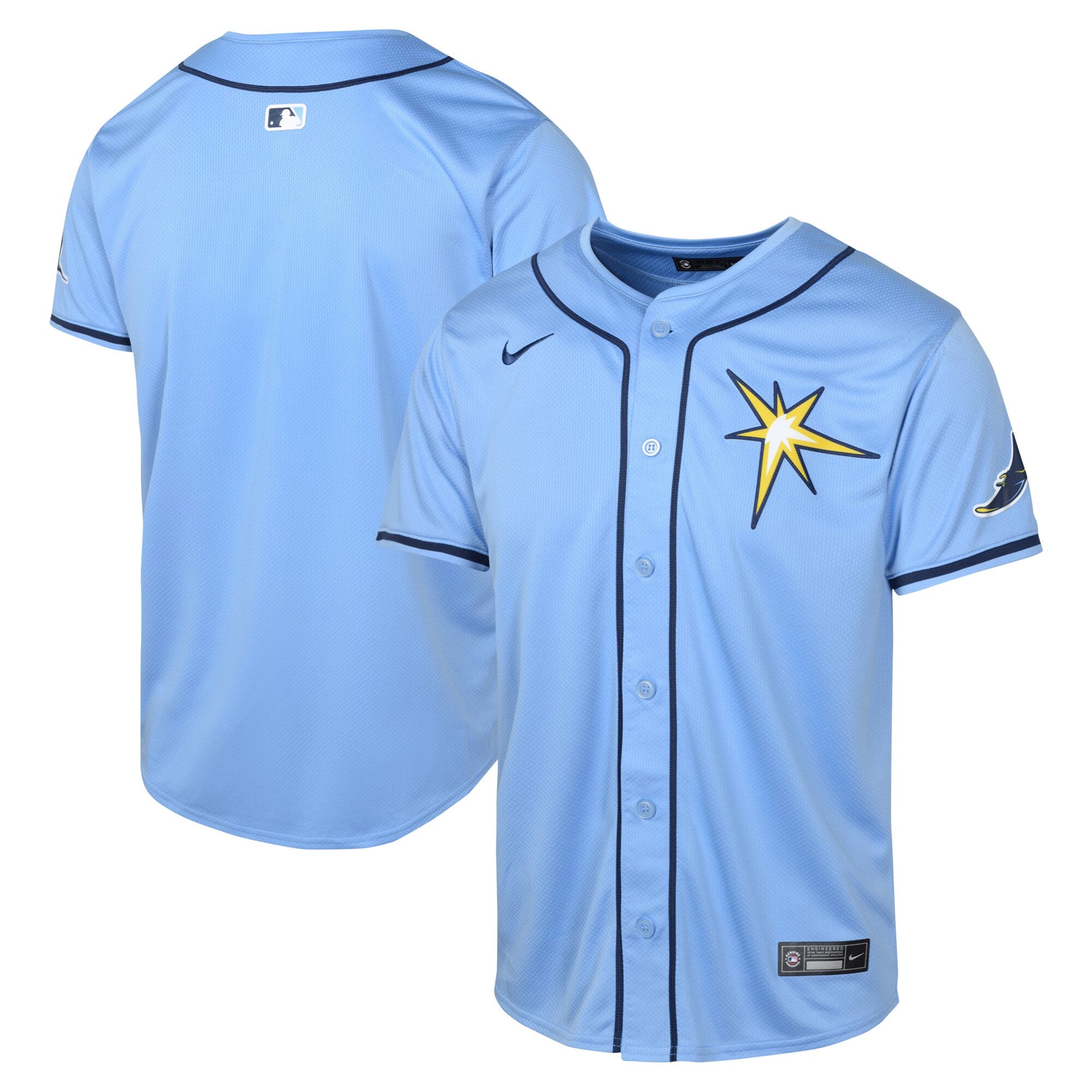 Tampa Bay Rays Youth Road Limited Jersey - Navy/Light Blue - Image 5