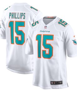 Jaelan Phillips Miami Dolphins Nike  Game Jersey -  White/Aqua
