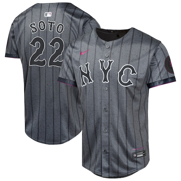 Juan Soto New York Mets Nike Youth City Connect Limited Jersey - Gray