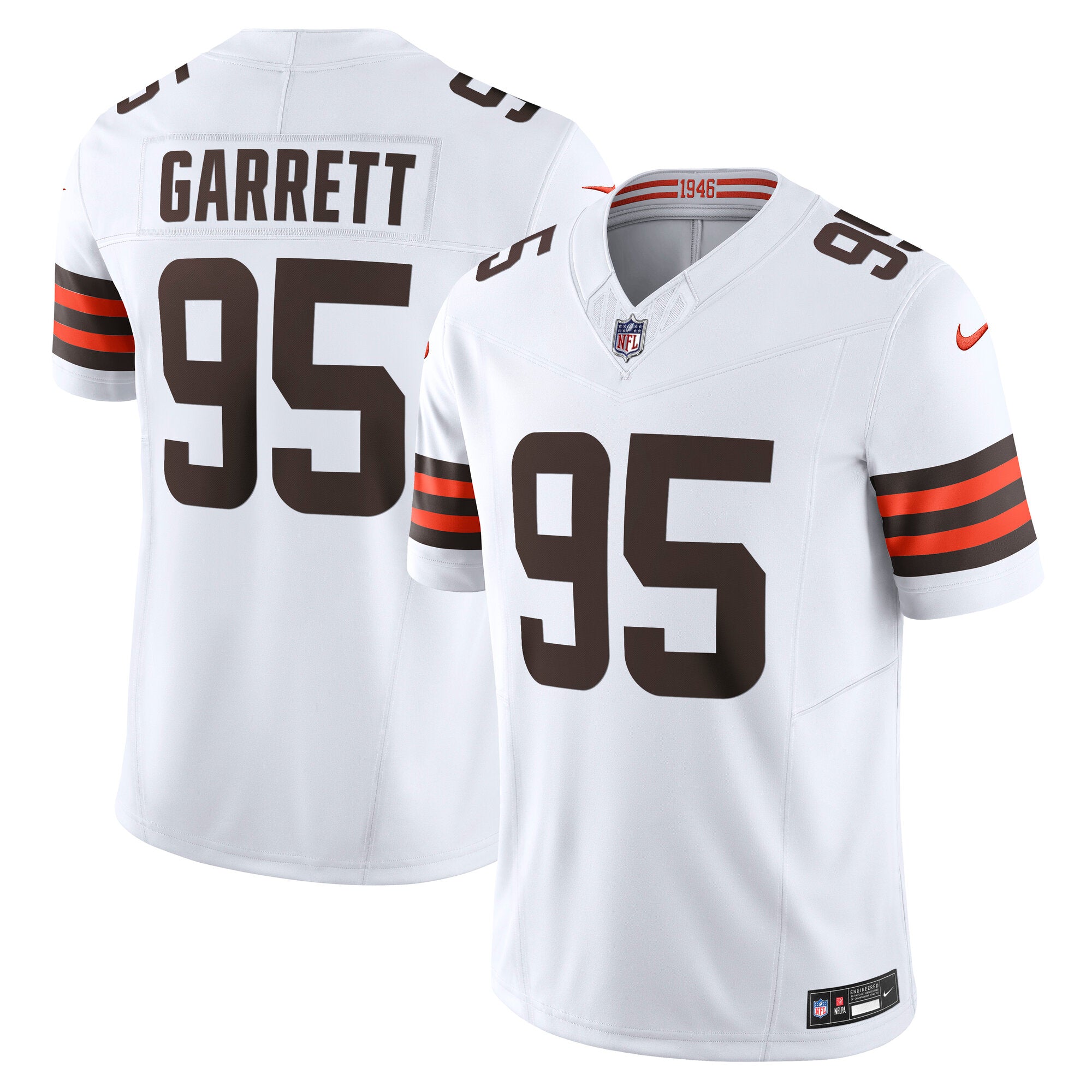Myles Garrett Cleveland Browns Nike Team Vapor F.U.S.E. Limited Jersey - Brown/White - Image 6