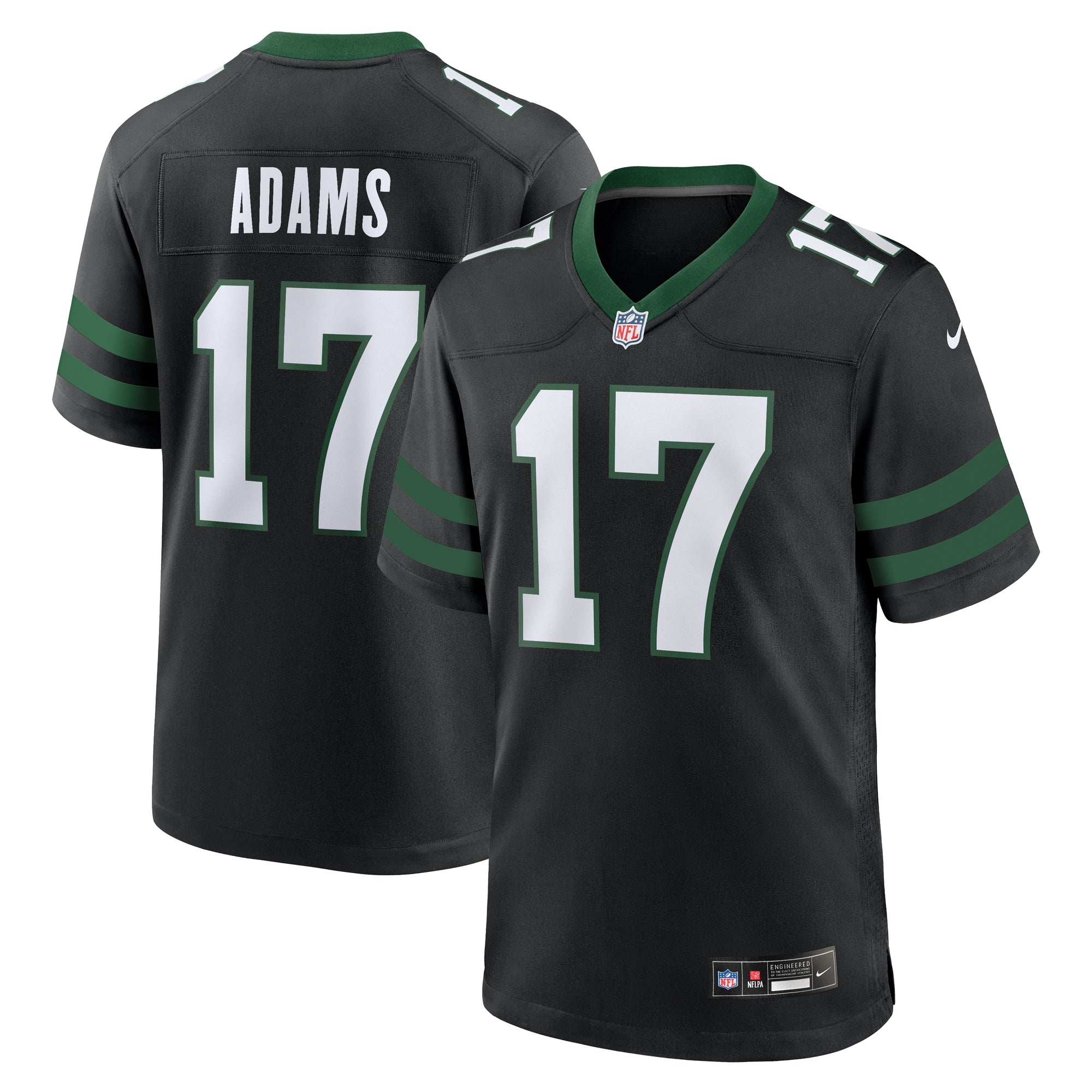 Davante Adams New York Jets Nike Game Jersey - Legacy White/Black - Image 5