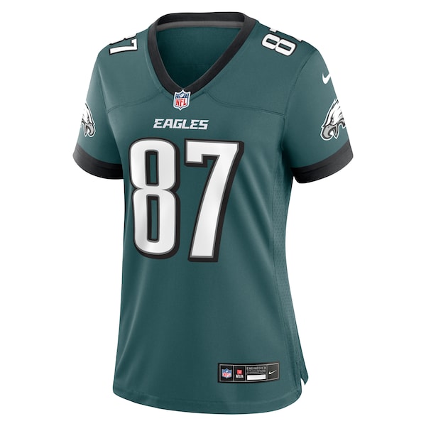 C.J. Uzomah Philadelphia Eagles Nike Women's Team Game Jersey - Midnight Green - Image 2