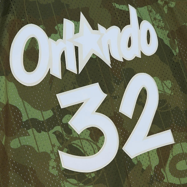 Shaquille O'Neal Orlando Magic Hardwood Classics 1994/95 Ghost Green Swingman Jersey - Camo - Image 4
