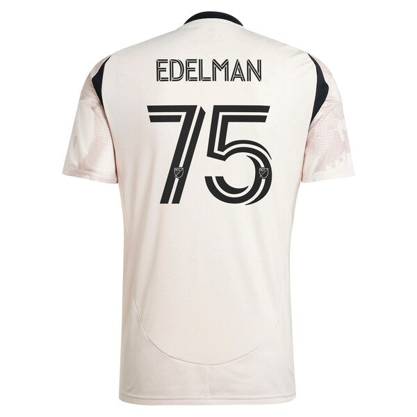 Daniel Edelman New York Red Bulls adidas 2025 Stone Kit Replica Player Jersey - Tan - Image 3