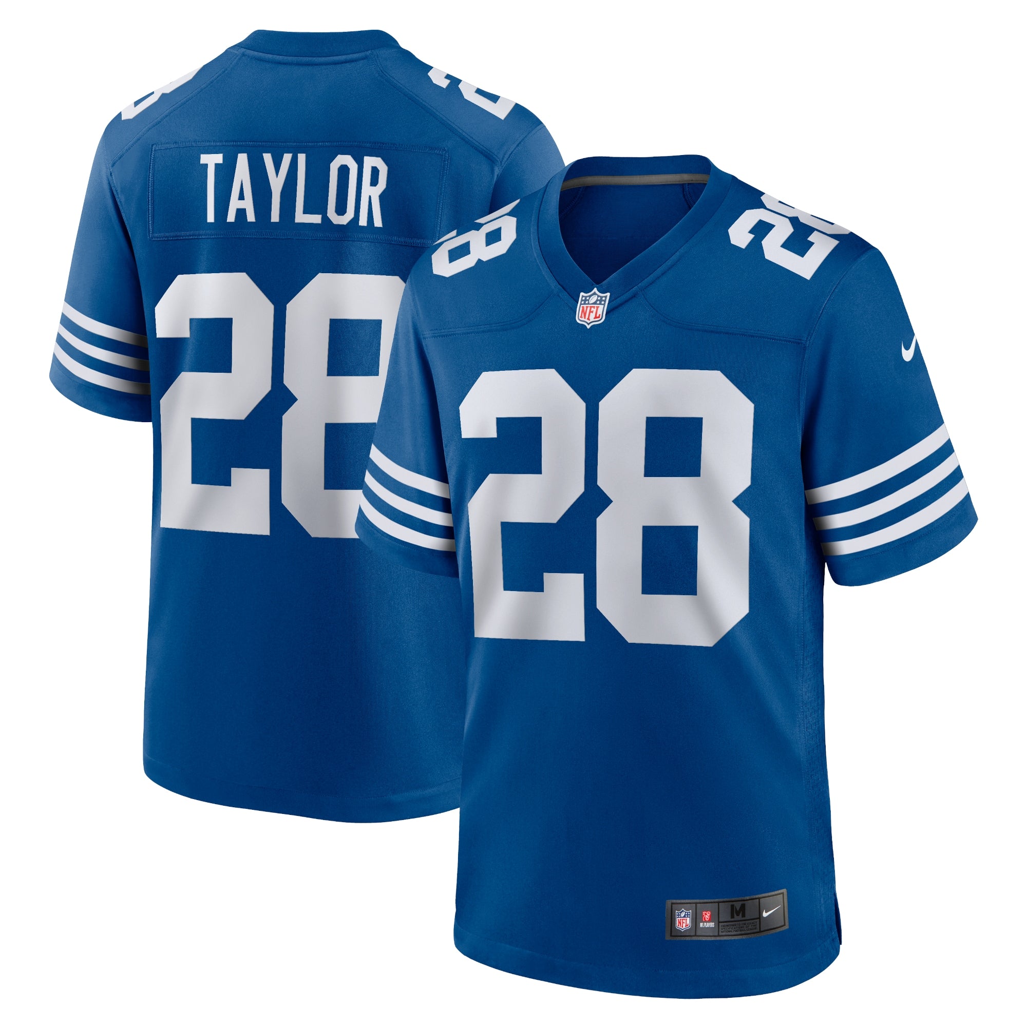 Jonathan Taylor Indianapolis Colts Nike Game Jersey - White/Royal - Image 5