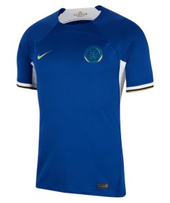 Alternative view of Chelsea Nike 2023/24 Home Stadium Replica Custom Jersey - Blue