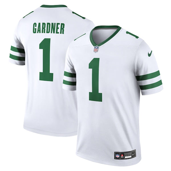 Sauce Gardner New York Jets Nike Alternate Legend Jersey - White/Green - Image 2