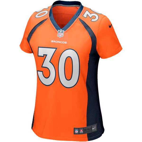 Terrell Davis Denver Broncos Nike Women's Game Retired Player Jersey - Orange/Navy - Image 3