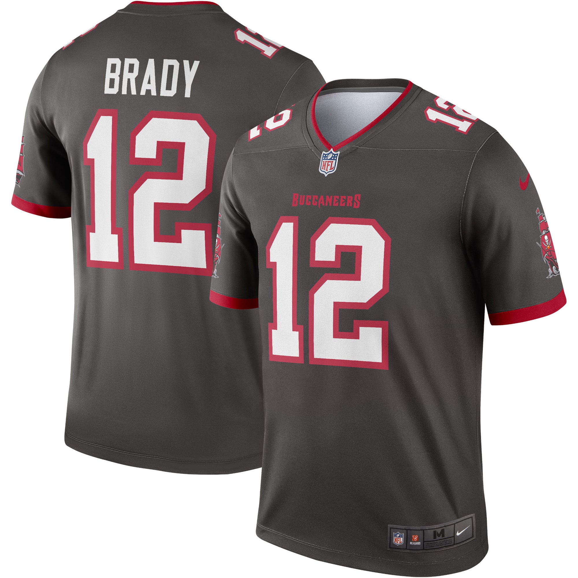 Tom Brady Tampa Bay Buccaneers Nike Legend Jersey - Red/Pewter - Image 5