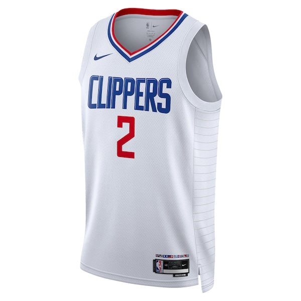 Kawhi Leonard LA Clippers Nike Unisex Swingman Jersey - Association Edition - White/Royal - Image 3