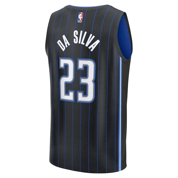 Tristan da Silva Orlando Magic Youth 2024 NBA Draft Fast Break Player Jersey - Icon Edition - Black - Image 3