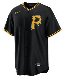 Alternative view of Pittsburgh Pirates Nike Alternate Replica Team Jersey - Black