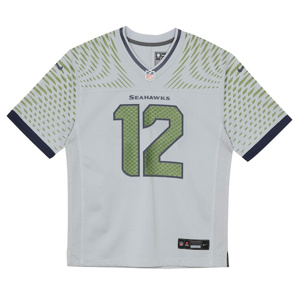 12s Seattle Seahawks Nike Toddler 2025 Rivalries Collection Game Jersey - Wolf Gray - Image 2
