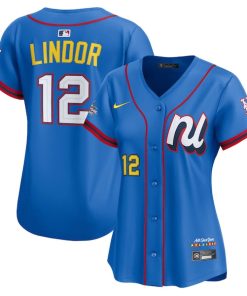 Francisco Lindor National League Nike Women's 2025 All-Star Edition Limited Player Jersey - Blue