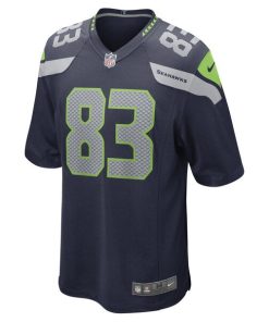 Alternative view of Dareke Young Seattle Seahawks Nike Game Player Jersey - College Navy