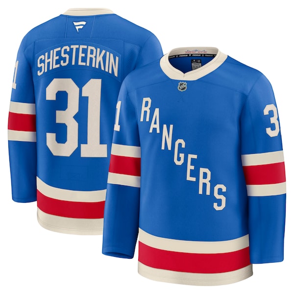 Igor Shesterkin New York Rangers Centennial Premium Jersey - Blue