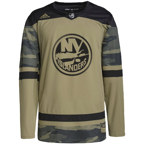 New York Islanders adidas Military Appreciation Team Authentic Practice Jersey - Camo - Image 2