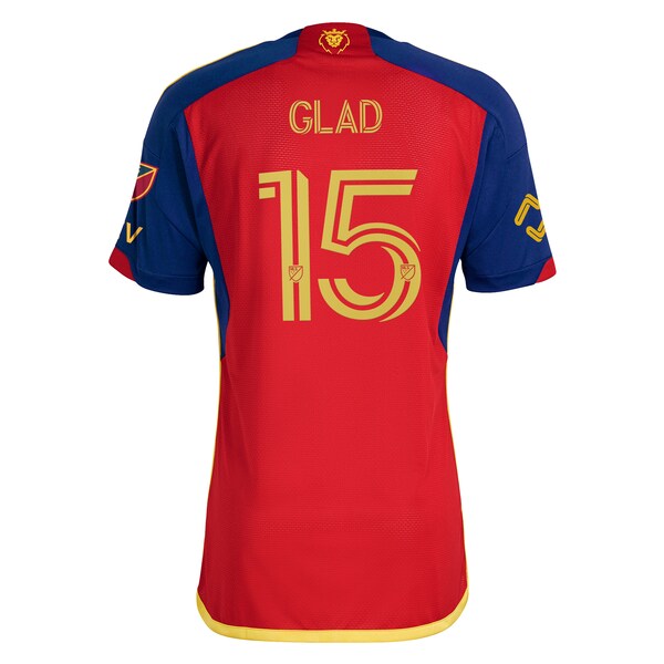 Justen Glad Real Salt Lake adidas 2024 Peak Utah Authentic Player Jersey - Red - Image 3
