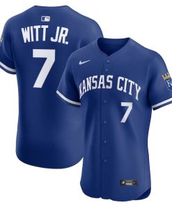 Bobby Witt Jr. Kansas City Royals Nike Alternate 2 Elite Player Jersey - Royal/White