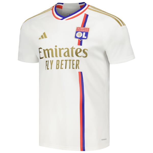 Olympique Lyonnais adidas 2023/24 Home Replica Jersey - White - Image 2