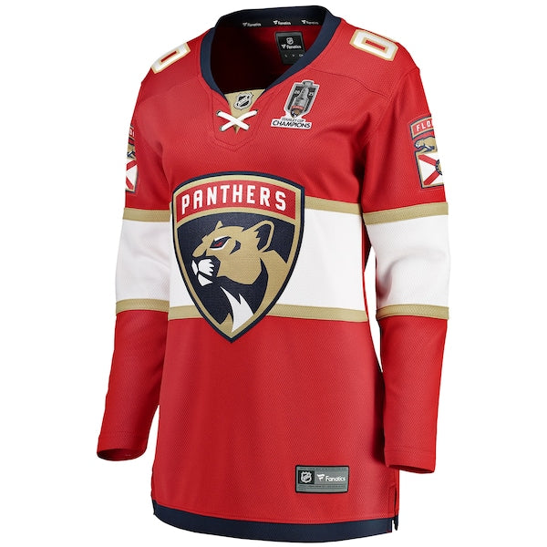 Florida Panthers Women's 2025 Stanley Cup Champions Breakaway Custom Jersey - Red - Image 2