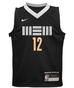 Alternative view of Ja Morant Memphis Grizzlies Nike Preschool  Swingman Replica Jersey - City Edition - Black
