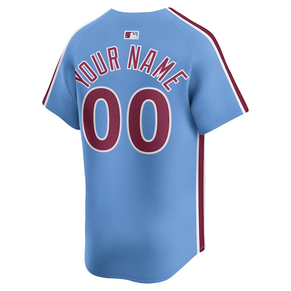 Philadelphia Phillies Nike Alternate Limited Custom Jersey - Light Blue/White - Image 7