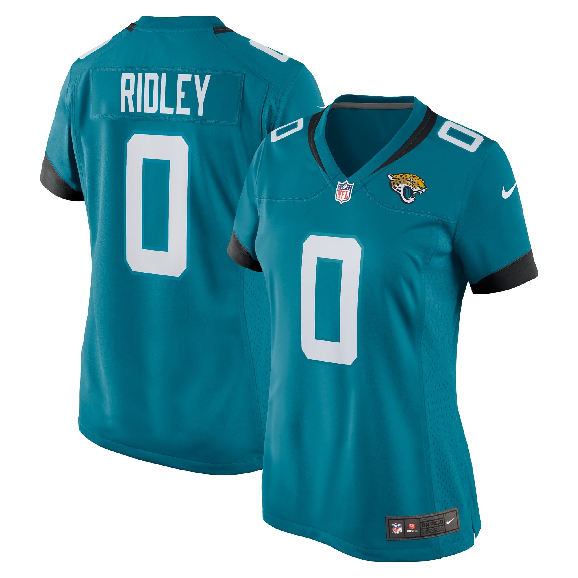 Calvin Ridley Jacksonville Jaguars Nike Women's Game Jersey - Black/Teal - Image 6