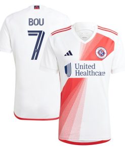 Gustavo Bou New England Revolution adidas 2024 Defiance Replica Jersey - White