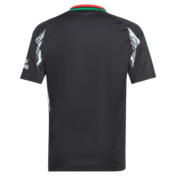 Arsenal adidas Youth 2024/25 Away Replica Jersey - Black - Image 3