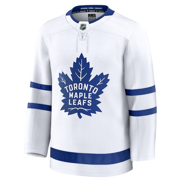 Toronto Maple Leafs Away Premium Jersey - White/Black/Blue - Image 4