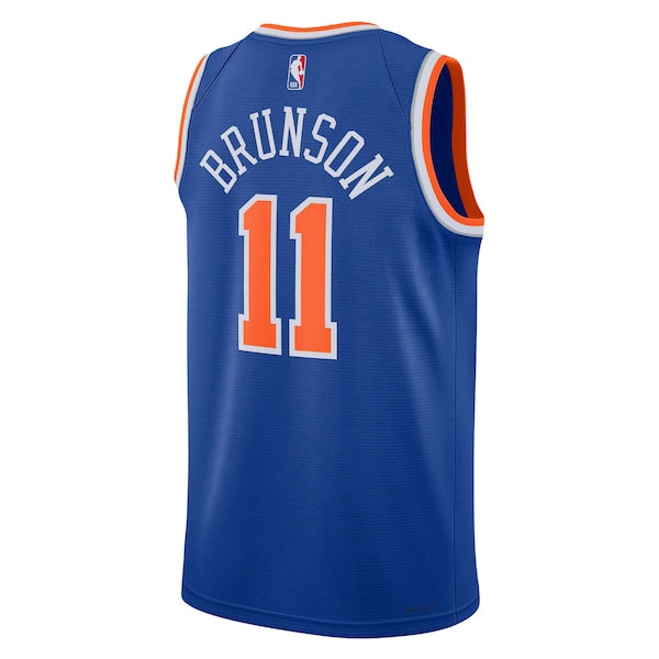 Jalen Brunson New York Knicks Nike Unisex Swingman Jersey - Icon Edition - Blue - Image 3