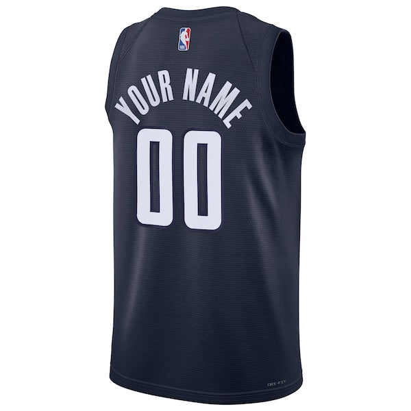 Washington Wizards Jordan Brand Unisex 2024/25 Custom Swingman Jersey - Statement Edition - Navy - Image 3