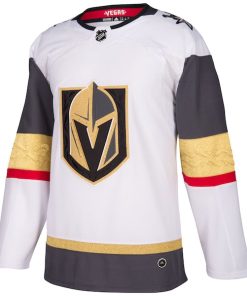 Alternative view of Vegas Golden Knights adidas Away Authentic Blank Jersey - White