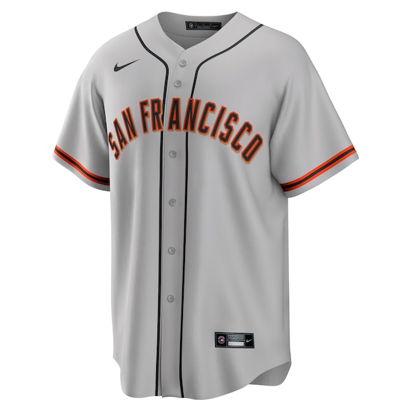 San Francisco Giants Nike Road Replica Team Jersey - Gray - Image 2