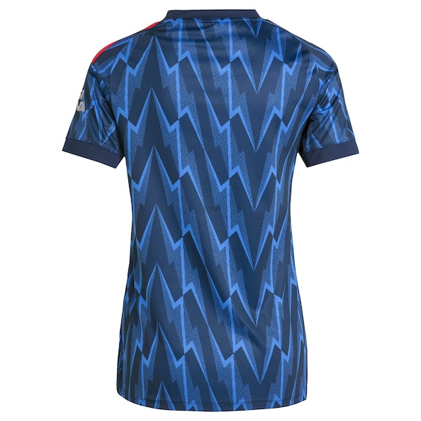 Arsenal adidas Women's 2025/26 Away Replica Jersey - Blue/Red - Image 4
