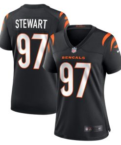 Alternative view of Shemar Stewart Cincinnati Bengals Nike Women's Team Game Jersey -  Black