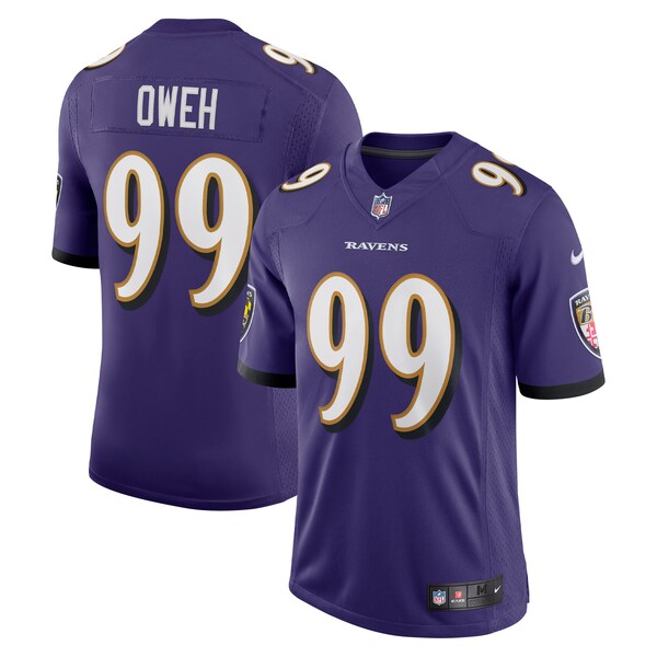 Odafe Oweh Baltimore Ravens Nike Vapor Limited Jersey - Purple/Black - Image 2