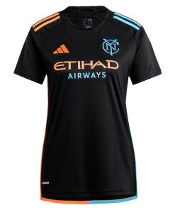Alternative view of New York City FC adidas Women's 2024 24/7 Kit Replica Jersey?¨C Black