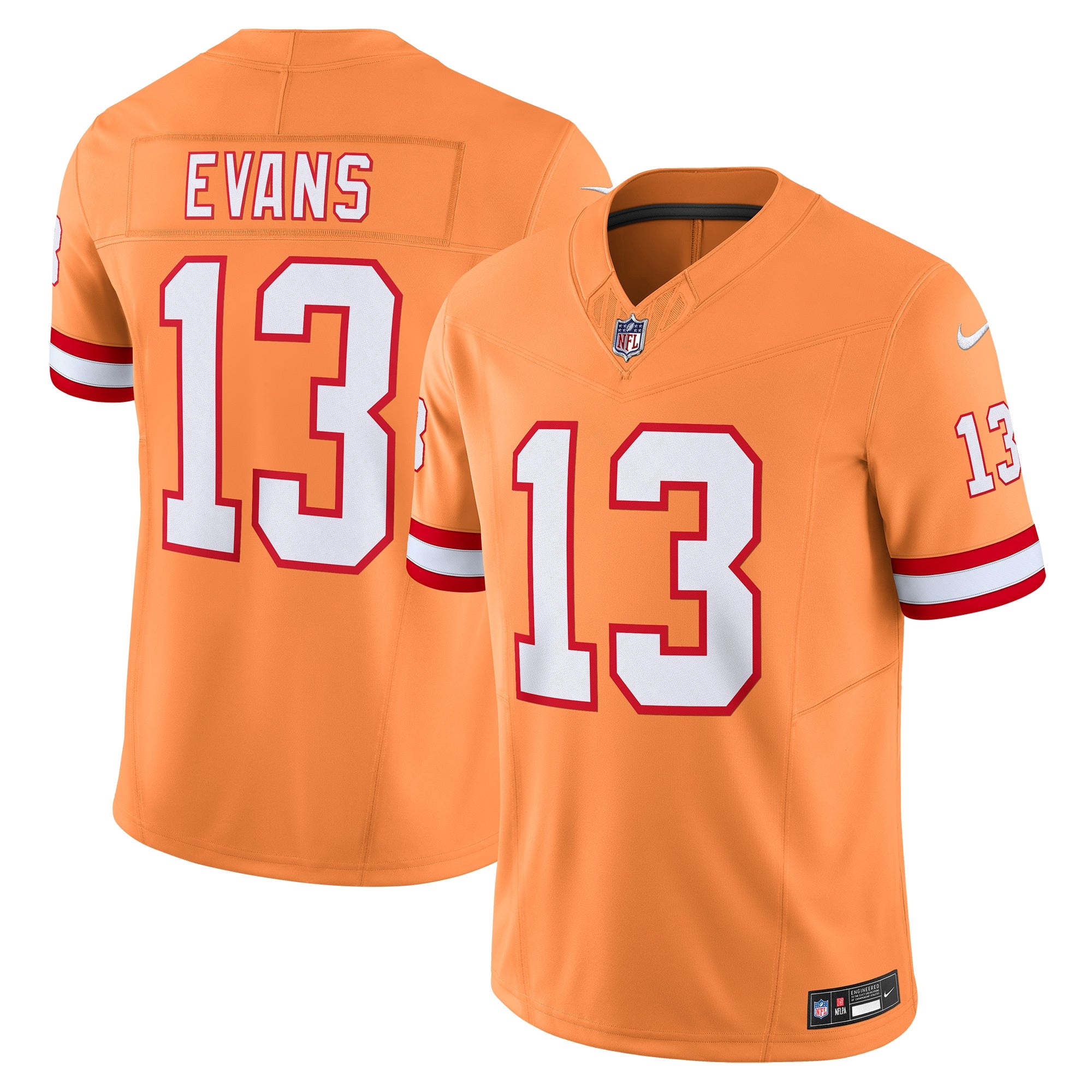 Mike Evans '76 Tampa Bay Buccaneers Nike Vapor F.U.S.E. Player Limited Jersey - White/Orange - Image 5