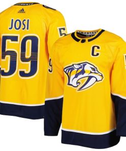 Roman Josi Nashville Predators adidas  Primegreen Authentic Player Jersey - Gold