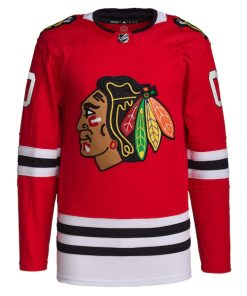 Alternative view of Chicago Blackhawks adidas  Home  Primegreen Authentic Custom Jersey - Red