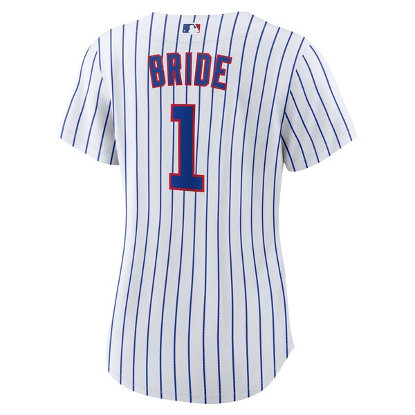 Chicago Cubs Nike Women's #1 Bride Home Replica Jersey - White - Image 3