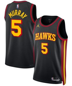 Dejounte Murray Atlanta Hawks Jordan Brand Unisex Swingman Jersey - Statement Edition - Black