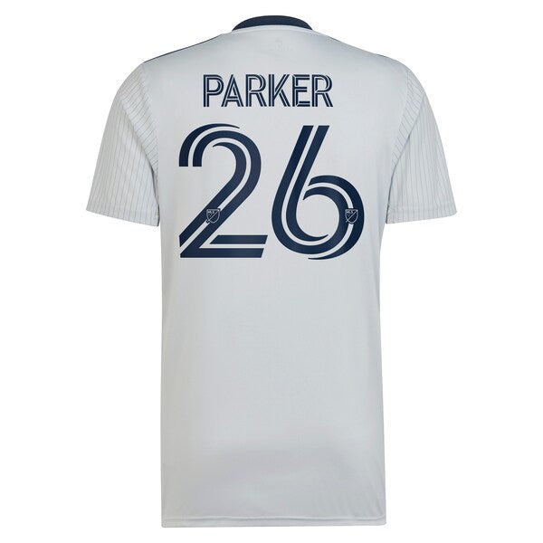 Tim Parker St. Louis City SC adidas 2024 The Spirit Kit Replica Jersey - Gray - Image 3