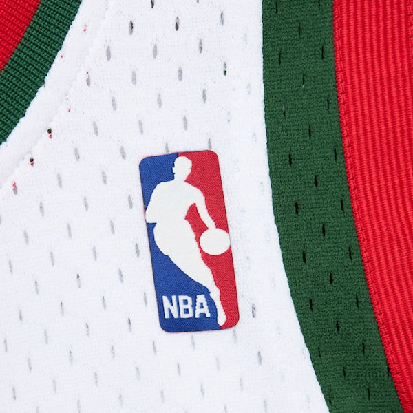 Giannis Antetokounmpo Milwaukee Bucks 2013/14 Hardwood Classics Swingman Jersey - White - Image 6
